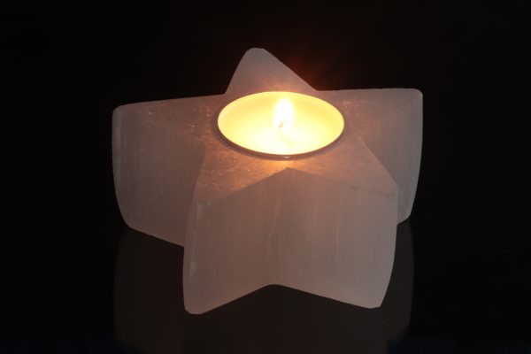 Selenitový svícen - hvězda - Image 4
